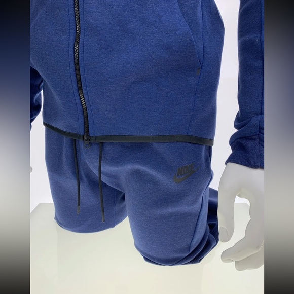 SOLD: Nike Tech Fleece Windrunner Obsidian Blue Tracksuit M 805144 + 805162 451 - Picture 4 of 13